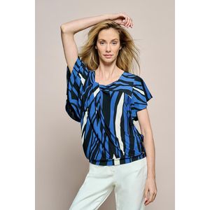 Conory - Print Top - Blauw - Damestop