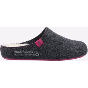 Hush Puppies - The Good Pantoffels - Antraciet - Gerecycled Polyester - Biologisch Katoen