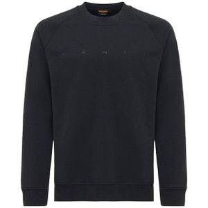 Genti - Sweatshirt - Zwart - Stijlvolle Sweatshirt voor Mannen