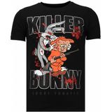 Local Fanatic Killer bunny rhinestone t-shirt