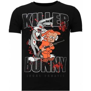 Local Fanatic Killer bunny rhinestone t-shirt