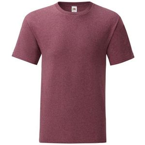 Fruit of the Loom - Iconic Heather T-shirt - Unisex - Korte Mouwen - Zacht Aanvoelend