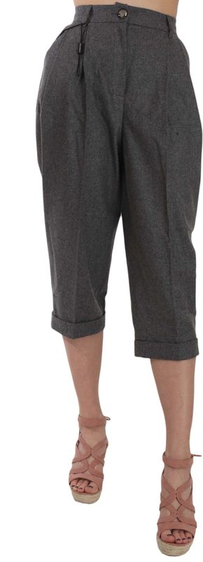 Dolce Gabbana - Lange Shorts - Grijs - Wol/Kasjmier - Italië