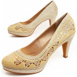 Montevita - Unne58 - Pumps - Goud - Hoge Hakken