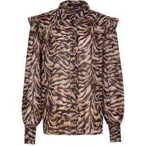 G-Maxx - Rowena - Blouse - Bruine Tijgerprint
