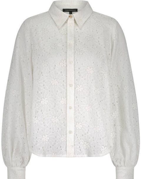 Tramontana - C28-17-301 - Blouse - Ecru - Lange Mouw