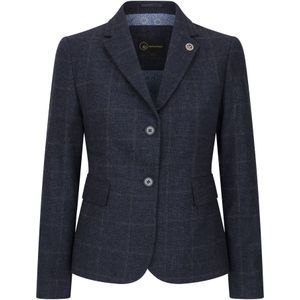 Blazer - Marineblauw - Getailleerd - Dames - Tweed