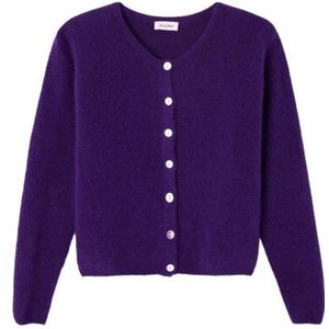 AMERICAN VINTAGE - VITOW - Vest - Violet - Lange Mouwen - Ronde Hals