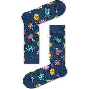 Happy Socks Blauwe sokken met insectenprint printjes unisex