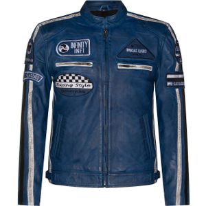 Leren Jack - Nappaleer - Race-Motorfietsjack - Met Rits