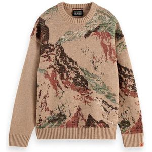 Scotch & Soda - Mountain - Sweater - Multicolour - Loose Fit - 100% Biologisch Katoen