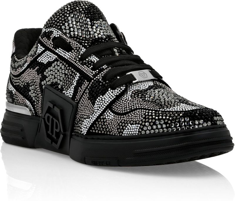 Philipp Plein - Crystal Royal Street - Sneakers - Zwart - Suède
