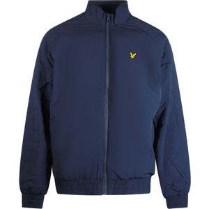Lyle & Scott - Jack - Marineblauw - Gewatteerde Mouwen - Volledige Ritssluiting