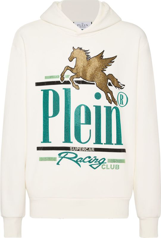 Philipp Plein - Hooded Sweatshirt Racing - Zwart - Katoenmix