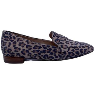 Peter Kaiser - 74240 - Damesloafers - Panterprint - Suède - Blokhak 1 cm