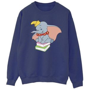 Li-cense Disney dames dumbo zittend op boeken sweatshirt