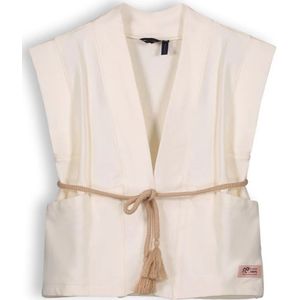 NoNo Meisjes gilet kila pearled ivory