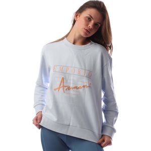 Emporio Armani - Crewneck Sweatshirt - Blauw - Dames