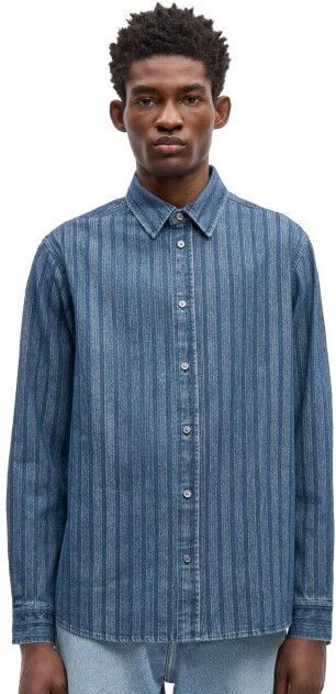 Samsoe & Samsoe - M25400017 - Overhemd - Blauw - Lange Mouw