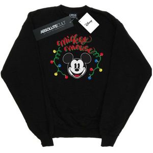 Li-cense Disney dames mickey mouse kerstverlichting sweatshirt