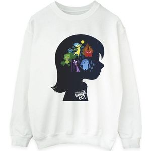 Li-cense Disney heren inside out hoofd silhouet sweatshirt
