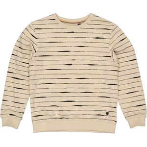 Levv Jongens sweater falko aop sand stone stripe