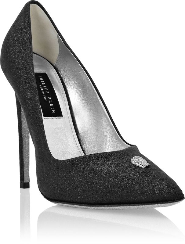 Philipp Plein - Patentleren Decollete Hi-Heels - Pumps - Zwart - 12 cm Hakhoogte