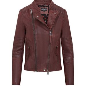Dames - Bordeaux - Delhi - Leren Bikerjack