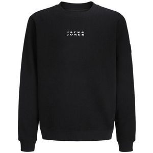 Jack & Jones - JCOPOINT SWEAT BADGE CREW NECK - Sweatshirt - Zwart