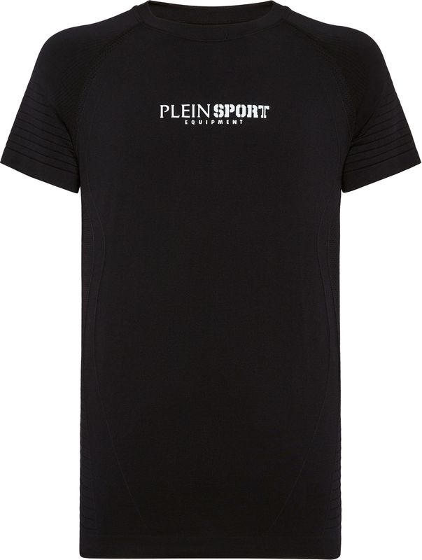 Plein Sport - T-Shirt - Zwart - Ronde Hals - Polyester