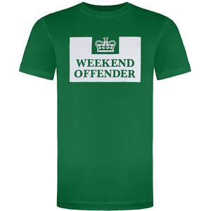 Weekend Offender - Prison - T-shirt - Groen