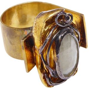 Christian Zilveren ring met maansteen
