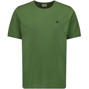 No Excess T-shirt korte mouw ronde hals melange green