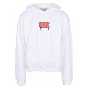 Hoodie - Wit - Graffiti-verflogo