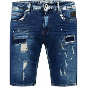 Rusty Neal - NAVITO - Jeans Short - Donkerblauw - Slim Fit