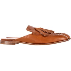 Tod's Platte Mules in Bruin Leer