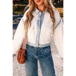 Sherpa Fleece Jas Korte Mouw