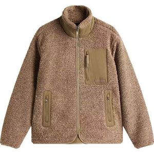 TOMMY HILFIGER Fleece jas  donkerbeige