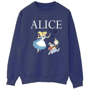 Li-cense Disney dames alice in wonderland follow the rabbit sweatshirt