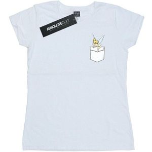 Li-cense Disney dames tinker bell faux pocket katoenen t-shirt