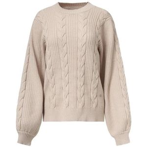 Smashed Lemon Damesgestructureerd gebreide trui |