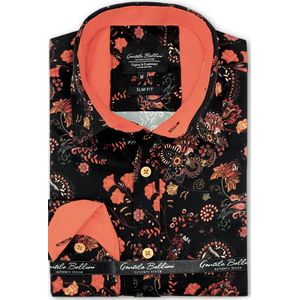 Gentile Bellini Bloemenprint slim fit