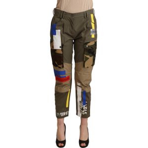Multicolor Camouflage Patchwork Broek Pan72085