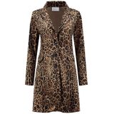 Helena Hart Blazer velours lang print benga 7489ben camel