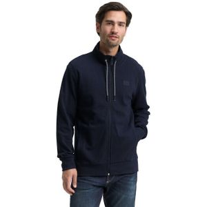 TOM TAILOR - Sweatvest - Navy - Licht Gevoerd - Opstaande Kraag