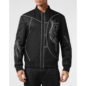 Plein Sport - Nylon Bomber Tiger Court Edition - Jack - Zwart