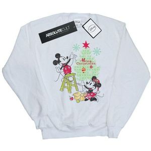 Li-cense Disney dames mickey en minnie kerstboom sweatshirt