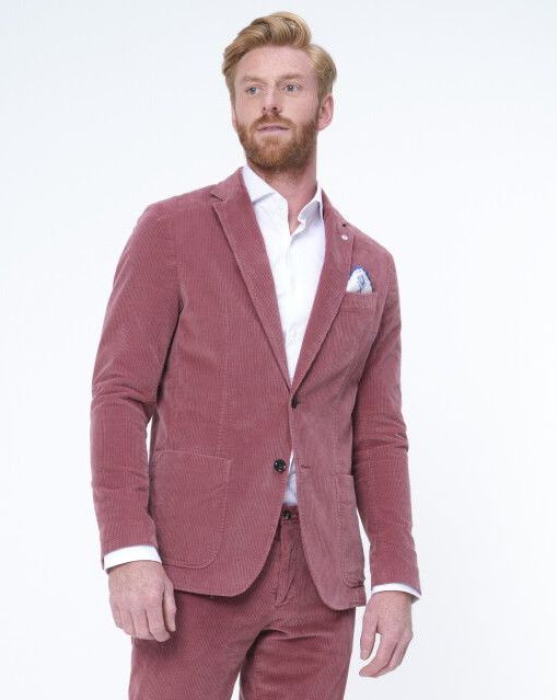 Dutch Dandies - Dino Colbert - Rood/Roze - Ribstof