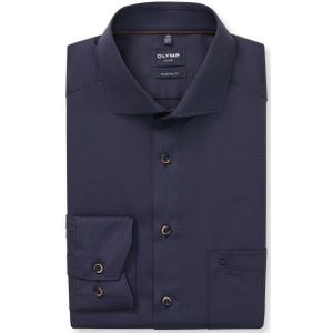 OLYMP - Luxor - Modern Fit - Korte Mouw Shirt - Donkerblauw