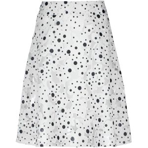 Polka Dot - Cloche Rok - Geweven Viscosemix - Knielengte